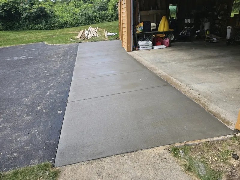 Concrete garage apron project