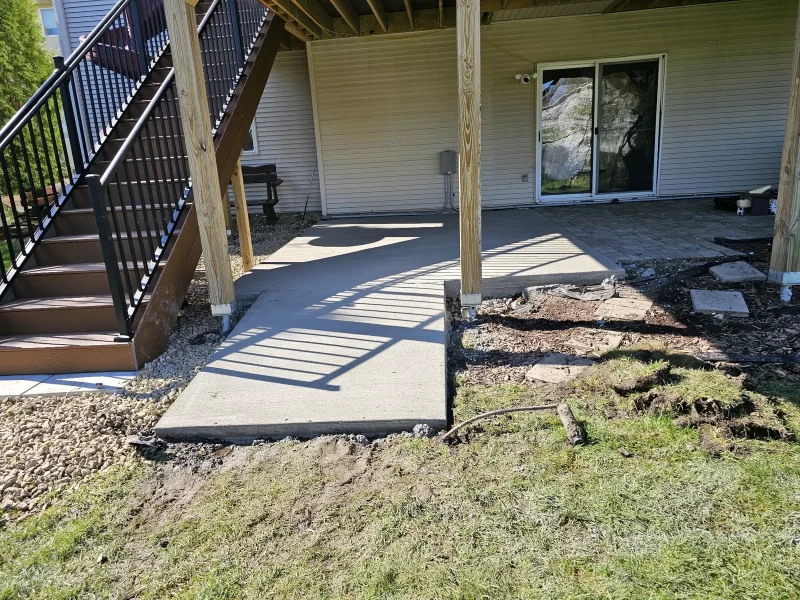 Concrete patio installation in Maple Grove, MN
