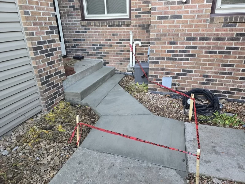 Concrete steps and sidewalk repair